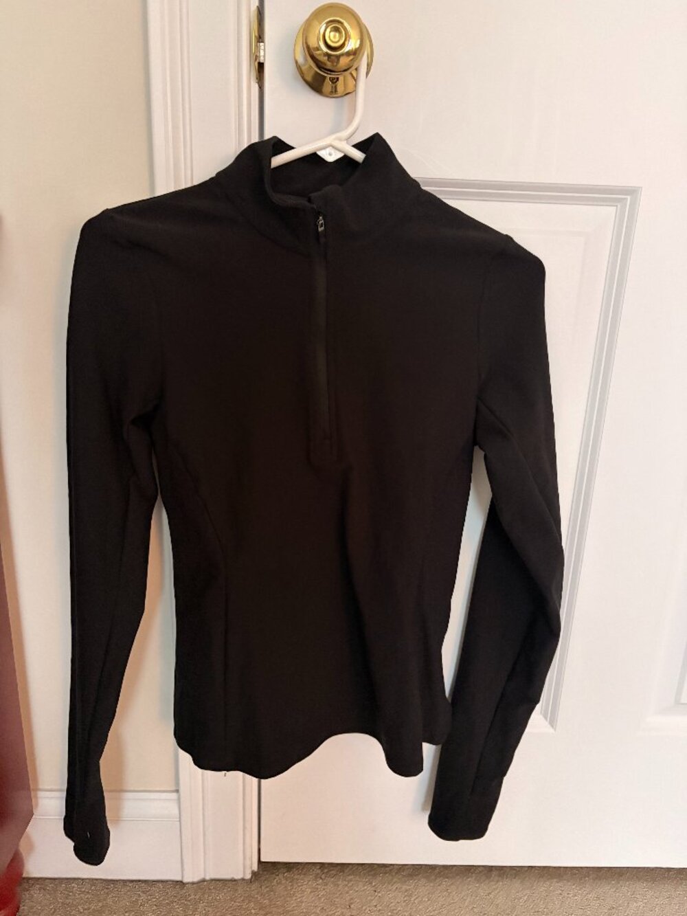 Alosoft 1/2 Zip Rapid Pullover Black Size Small